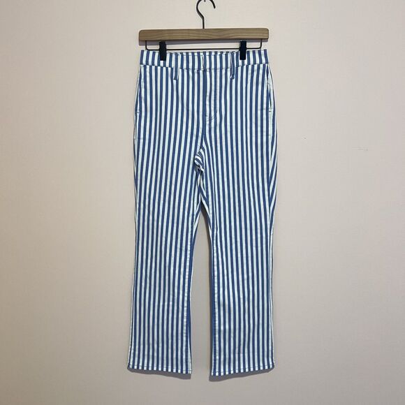 NWT J.Crew Slim Demi-Boot Chino Pant in Stripe Style# BR186 Women's Size 26 - Picture 4 of 14